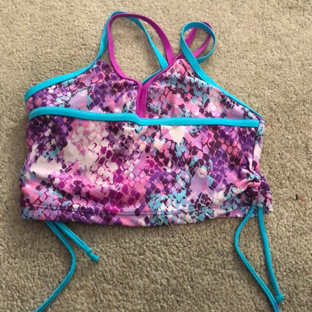 A two piece girls swimsuit